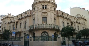 Palacio Longoria in Madrid (Spain). Built in 1904. Architect: Josep Grases.