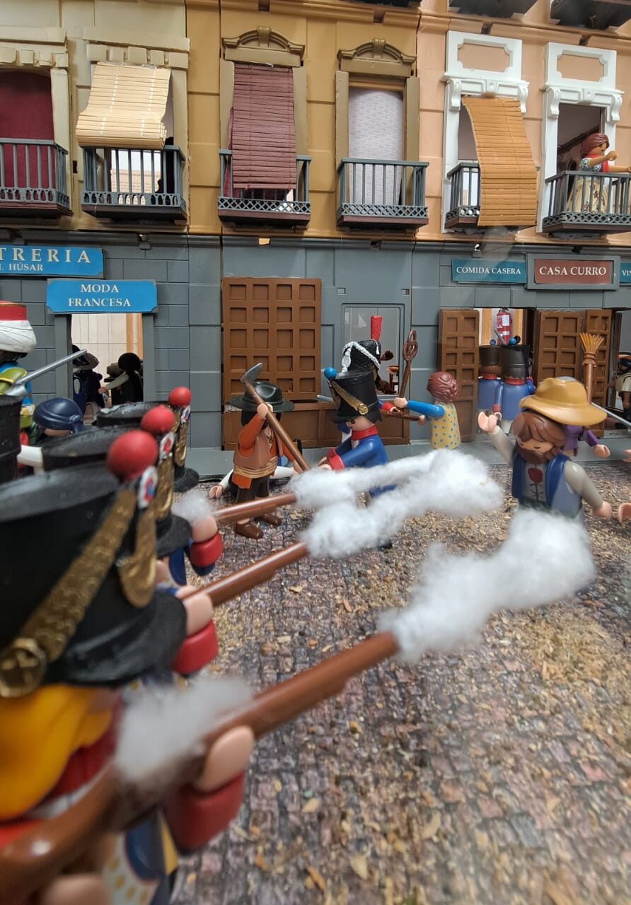 figuras de Playmobil recrean el levantamiento del 2 de mayo en el Museo de Historia de Madrid
