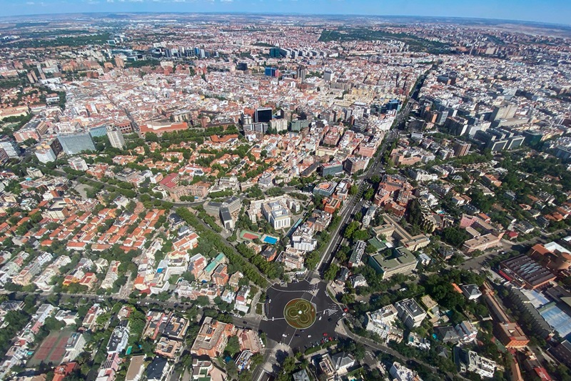 cartografía en zona urbana con un helicóptero que capta imágenes 3D 6