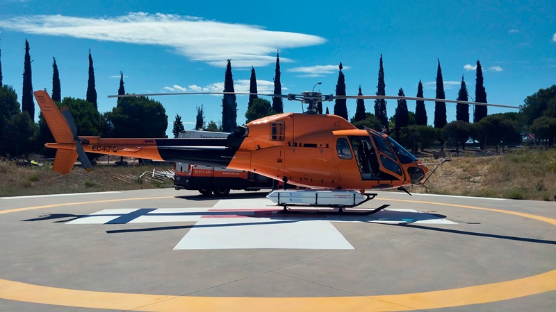 cartografía en zona urbana con un helicóptero que capta imágenes 3D 6