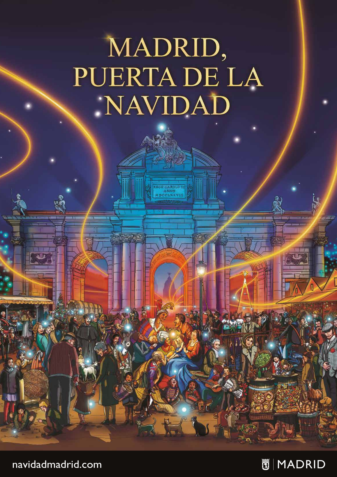 cartel navideño de Madrid 