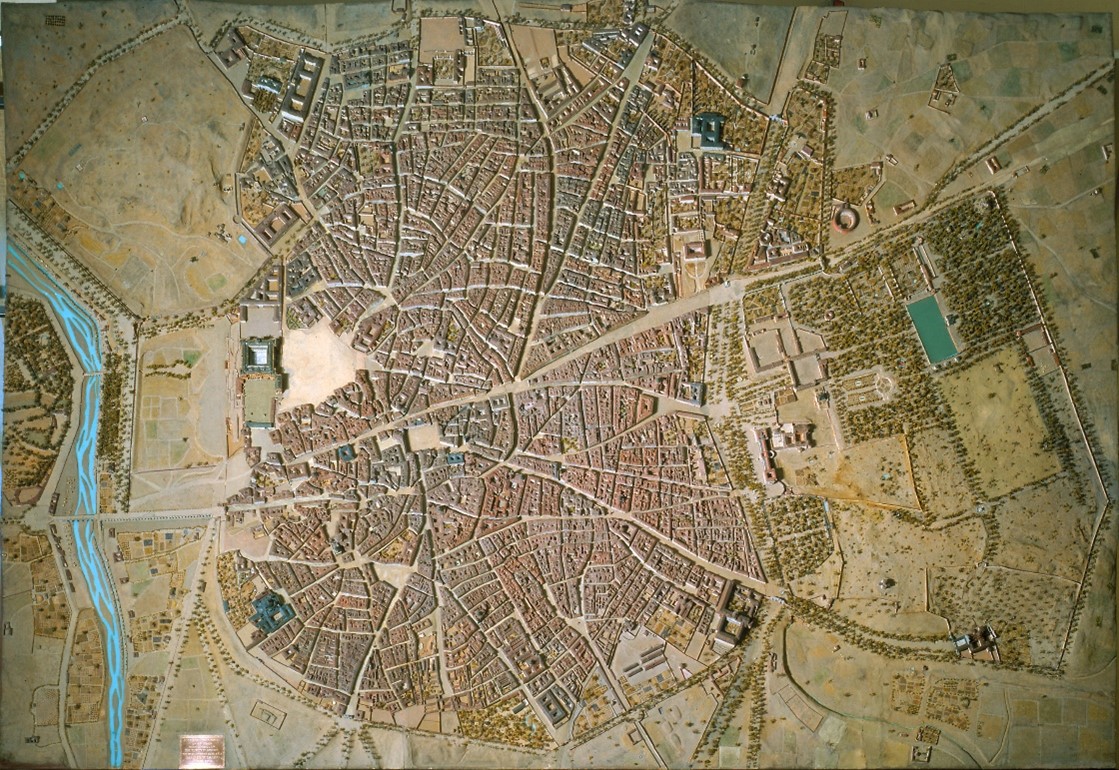 maqueta de la ciudad diseñada en 1830