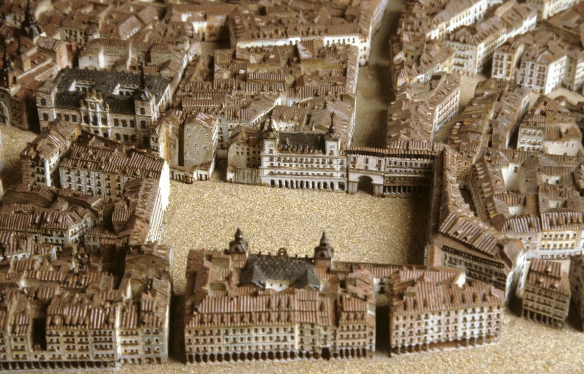 maqueta de la ciudad diseñada en 1830