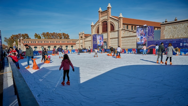 pista de hielo de Matadero Madrid