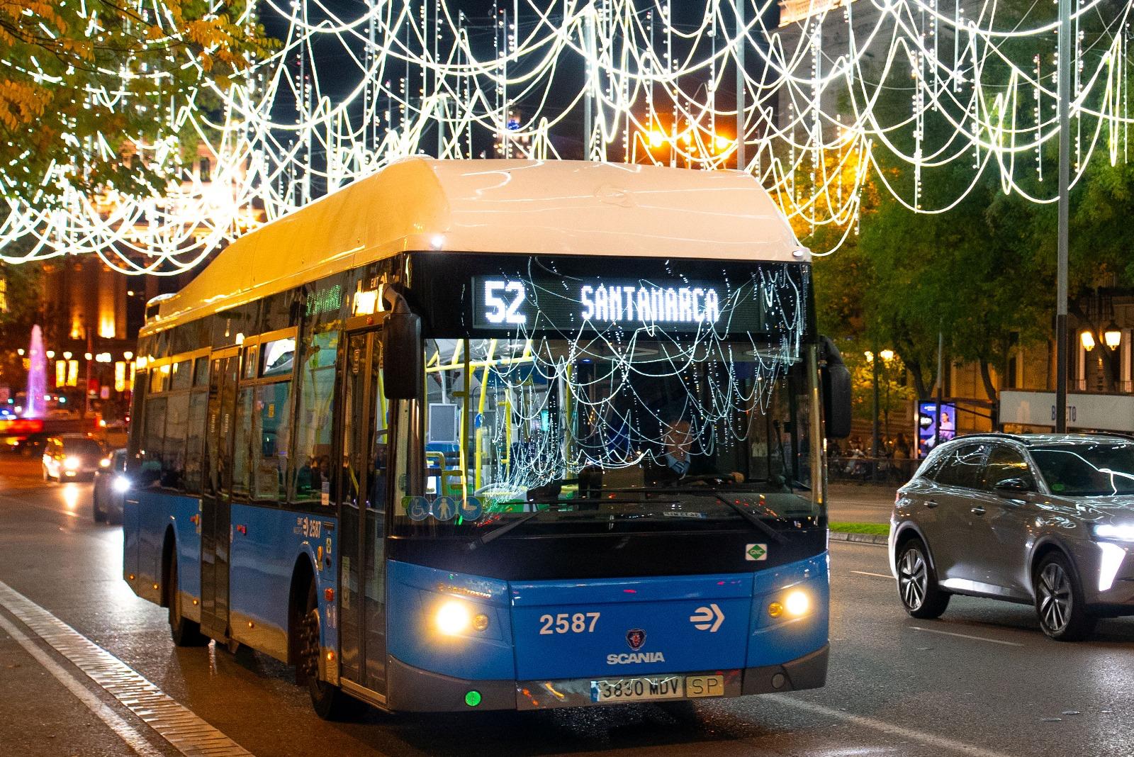 Un total de 43 líneas de EMT Madrid desviarán su recorrido para facilitar la cabalgata de Reyes 2