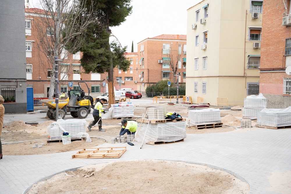 remodelación de la plaza de Milmarcos, en Villa de Vallecas