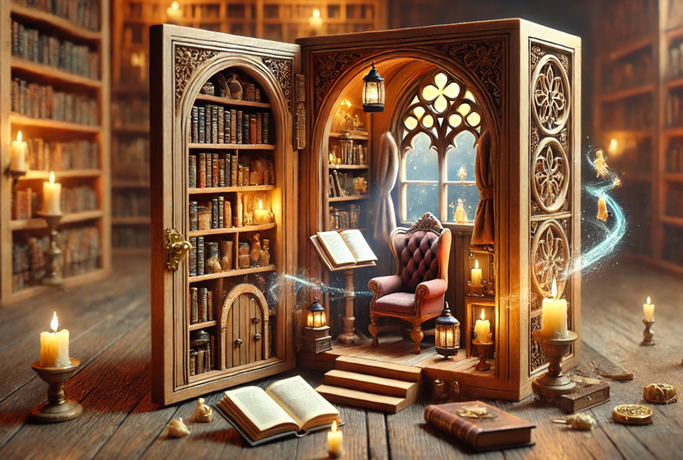 Los kits de book nook en miniatura para amantes de los libros