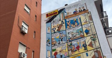 Carabanchel estrena un mural dedicado a Ibáñez