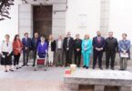 placa en homenaje a la beata María Ana de Jesús, copatrona de la capital
