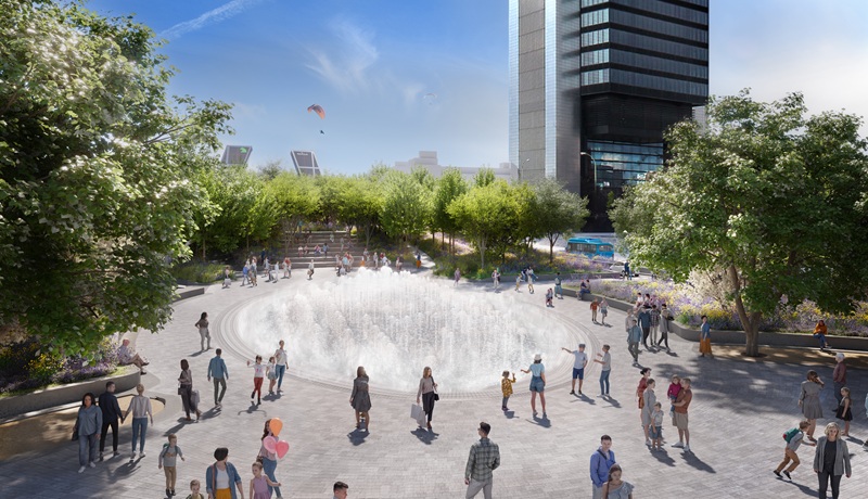 Recreación del futuro Parque Castellana