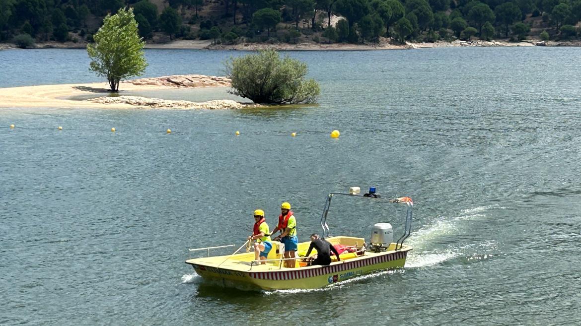 dispositivo de Salvamento Acuático en el Pantano de San Juan