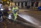 dispositivo de limpieza para las fiestas de la Virgen de la Paloma