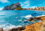 Scenic Spain beach sunset