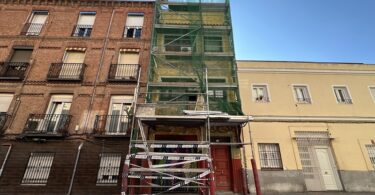 mural del edificio de El Montacargas