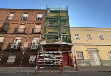 mural del edificio de El Montacargas
