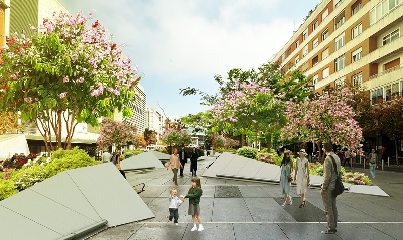 rehabilitación de la plaza de Salvador Dalí
