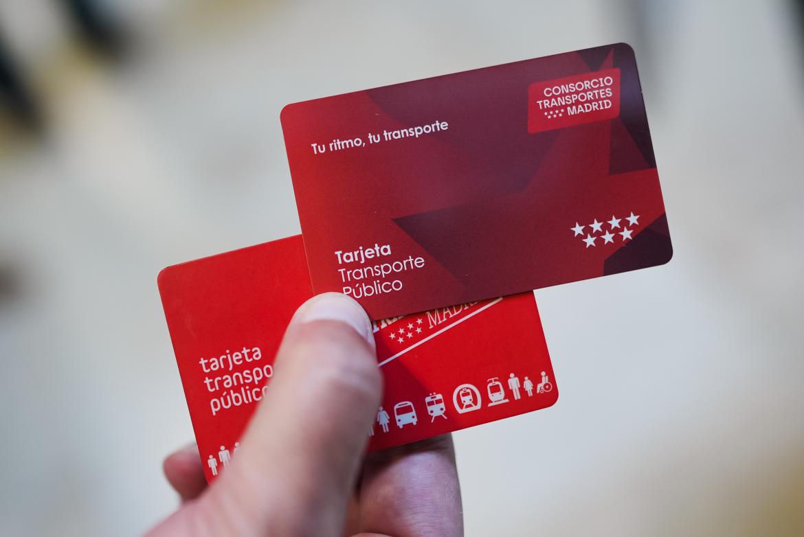 tarjeta transporte del Consorcio Regional de Transportes de Madrid