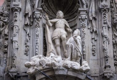 restauración de la portada barroca del Museo de Historia de Madrid