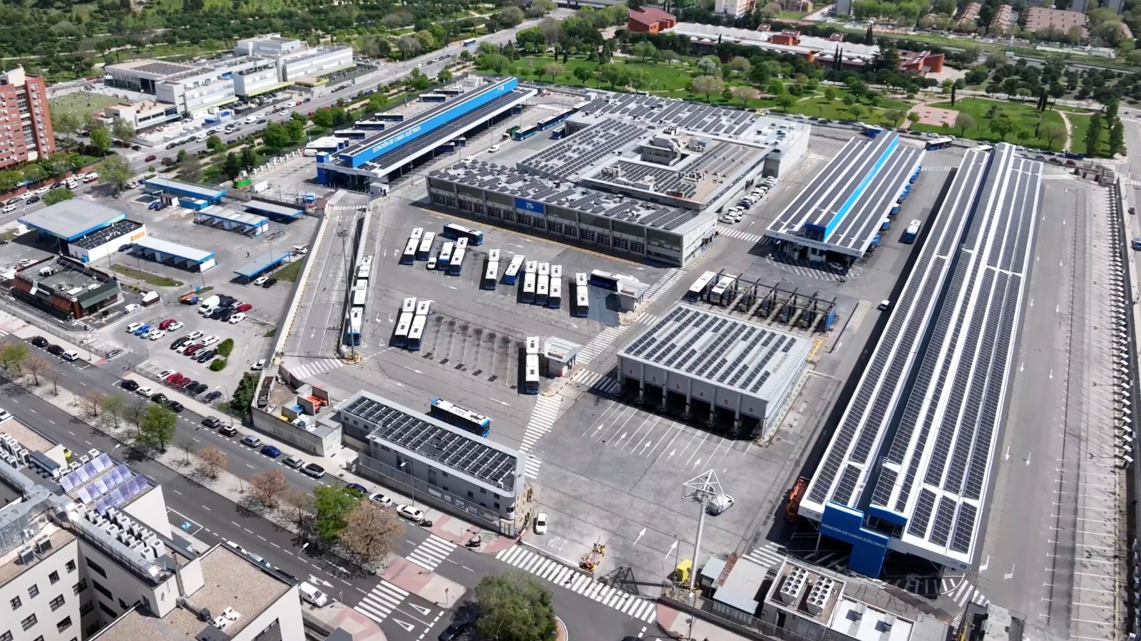 uso de drones en la vigilancia de las instalaciones de EMT Madrid