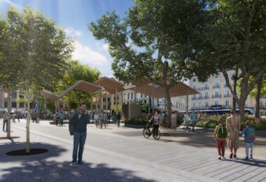 remodelación de la plaza de Jacinto Benavente