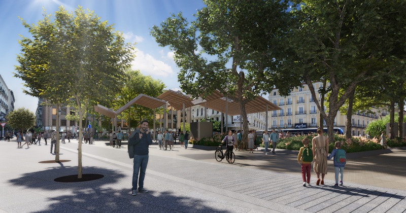 remodelación de la plaza de Jacinto Benavente