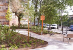 obras de regeneración del entorno de la calle Benimamet, en el distrito de Villaverde