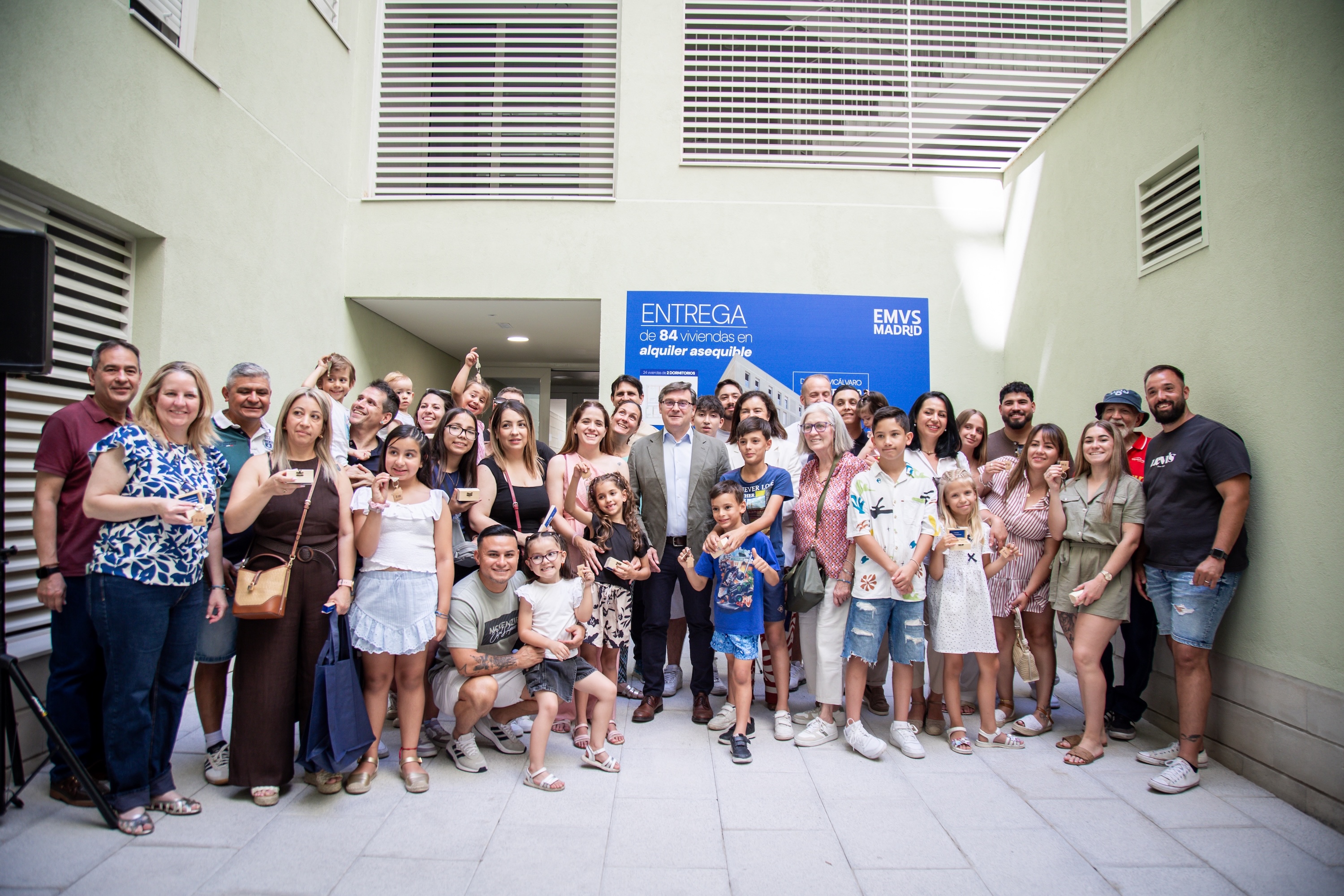 Foto con algunas de las familias