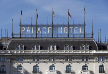 El Hotel Palace, en la plaza de las Cortes, fue el escenario de la fiesta del 26 de julio de 1990.