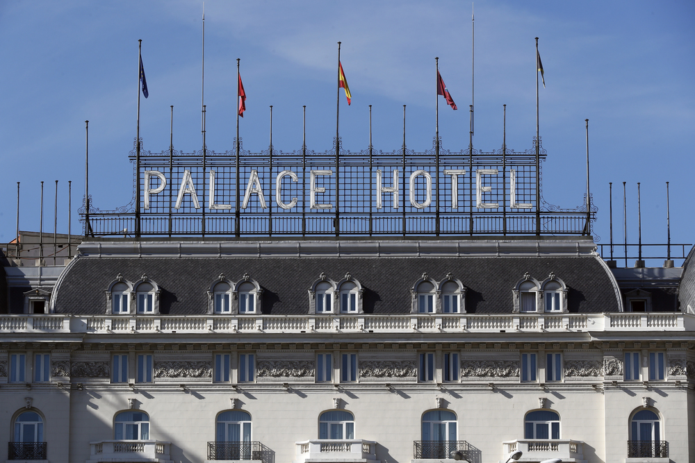El Hotel Palace, en la plaza de las Cortes, fue el escenario de la fiesta del 26 de julio de 1990.