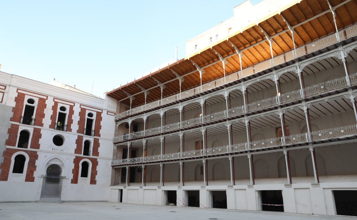 exhibición de juego de pelota vasca